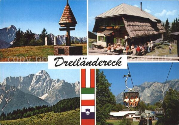 Arnoldstein Dreländereckhütte Sessellift Bildstock