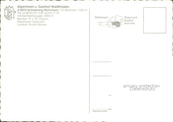 Rohrmoos Schladming Alpenhotel Waldfrieden Balkon Gastraum – Bild 2