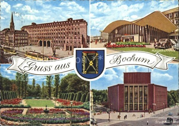 Bochum Hauptbahnhof Stadttheater Rosengarten R