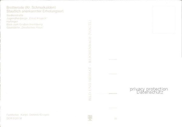Brotterode Gaststätte Deutsches Haus Haflinger Sie – Bild 2