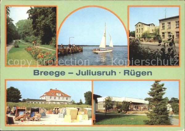 Breege Ruegen Juliusruh Park Hafen Bodden Karl Marx S