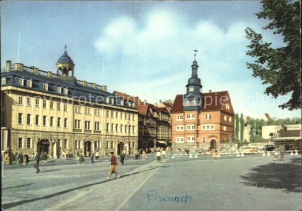 Eisenach Thueringen Schloss Rathaus Markt