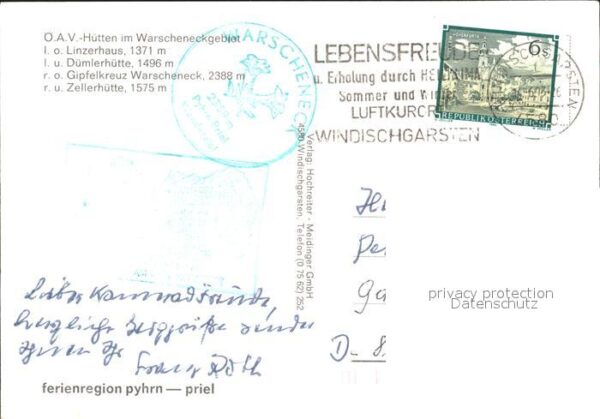 Warscheneck Ö.A.V.-Hütten Linzerhaus Dümlerhütte Ze – Bild 2