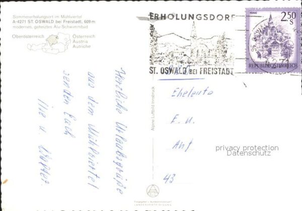 St Oswald Freistadt Schwimmbad Fliegeraufnahme Kirche – Bild 2