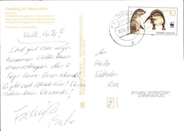 Feldberg Mecklenburg Rathaus FDGB Erholungsheim Freundschaft – Bild 2