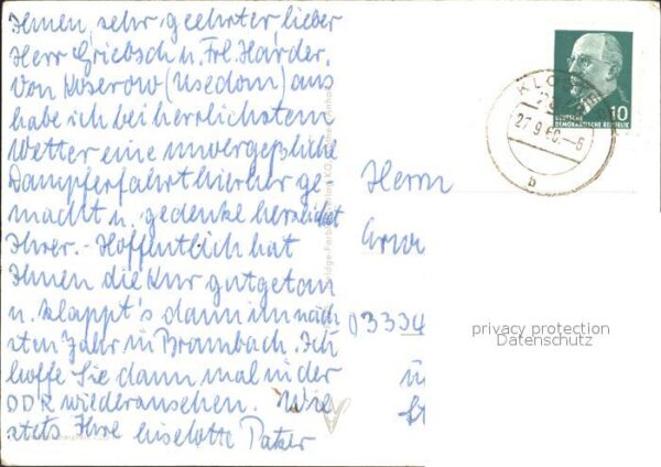 Insel Hiddensee Turm Hafen Boote – Bild 2