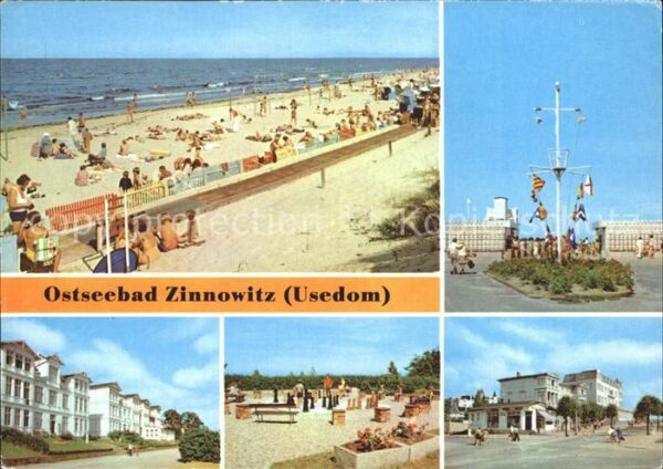 Zinnowitz Ostseebad Usedom Strand Karl Marx Strasse Glück auf