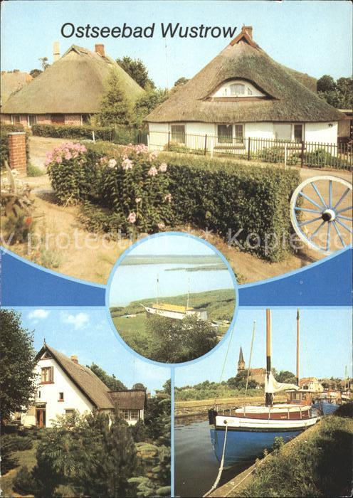 Wustrow Ostseebad Rohrdachhäuser Neue Strasse Hafen