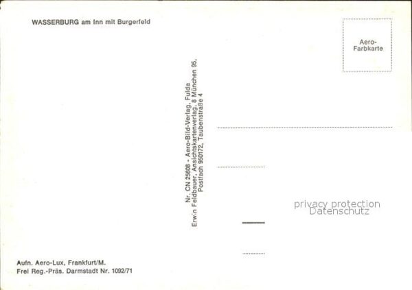 Wasserburg Inn Burgerfeld Fliegeraufnahme – Bild 2