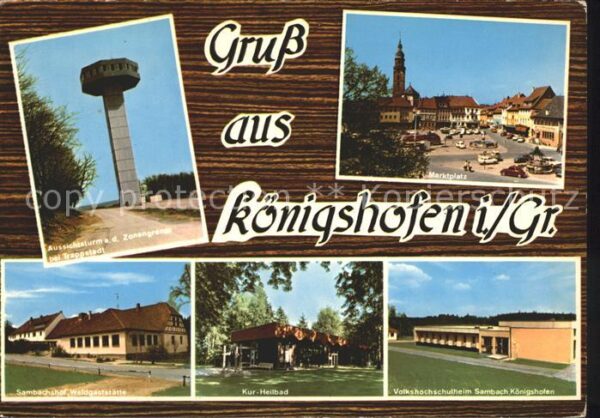 Koenigshofen Bad Aussichtsturm Zonengrenze Sambachshof W