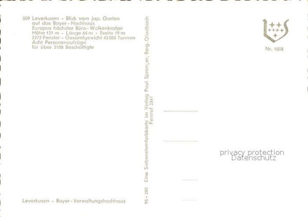 Leverkusen Bayer Hochhaus – Bild 2