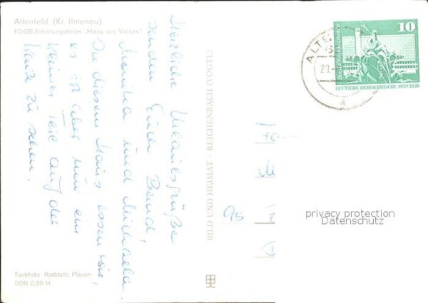 Altenfeld Thueringen FDGB Erholungsheim Haus Volkers – Bild 2