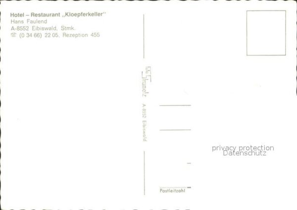 Eibiswald Steiermark Hotel Restaurant Kloepferkeller – Bild 2
