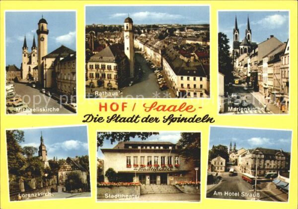 Hof Saale Michaeliskirche Rathaus Marienkirche Ho