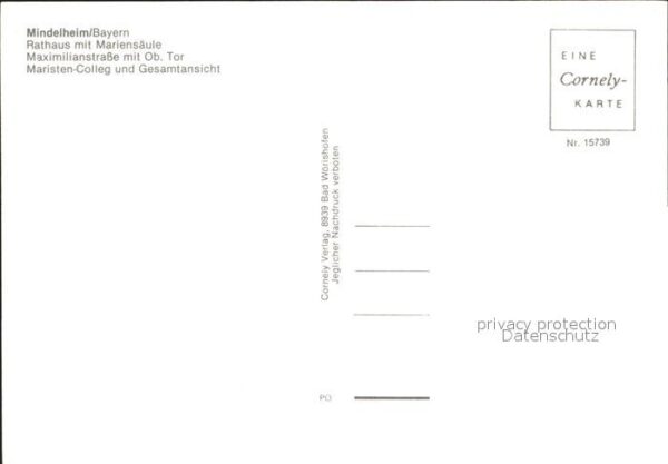Mindelheim Mariensäule Rathaus Maximilianstrasse T – Bild 2