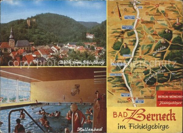 Bad Berneck Hallenbad Schlossberg Autobahnkarte