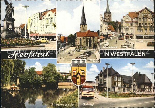 Herford Alter Markt Bahnhof Johanniskirche