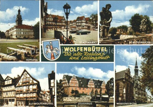 Wolfenbuettel Schloss Schlossbrücke Stadtmarkt Marien
