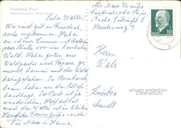 Friedrichroda FDGB Erholungsheim Walter Ulbrich – Bild 2