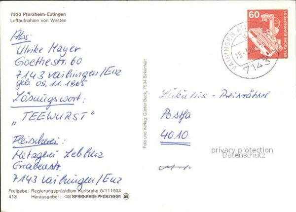Eutingen Pforzheim Fliegeraufnahme – Bild 2