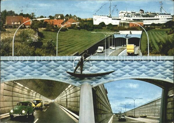 Rendsburg Strassentunnrl Nord-Ostsee-Kanal