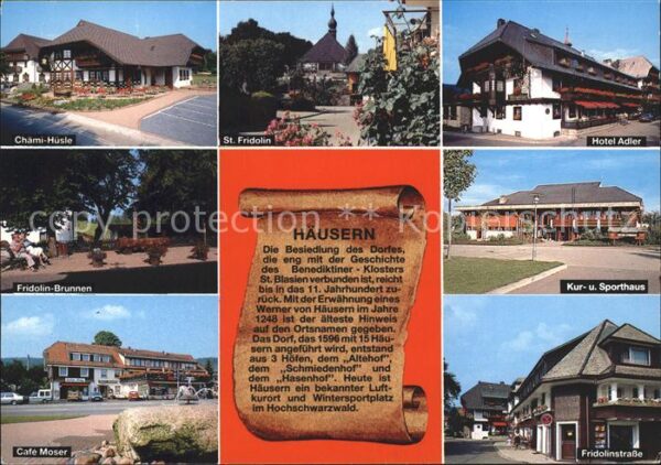 Haeusern Schwarzwald Cafe Moser Fridolinstrasse Hotel Adler