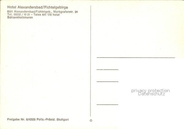 Bad Alexandersbad Schlankheitskuren Fliegeraufnahme – Bild 2