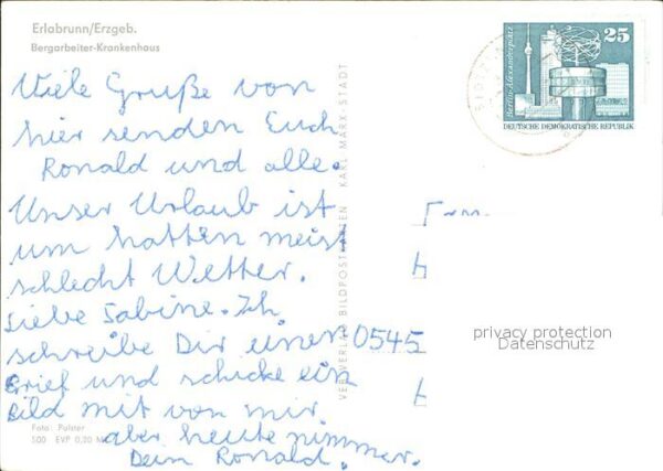 Erlabrunn Erzgebirge Bergarbeiter-Krankenhaus – Bild 2