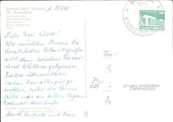 Buckow Maerkische Schweiz Brecht-Weigel-Haus Clara-Zetkin-Strasse – Bild 2
