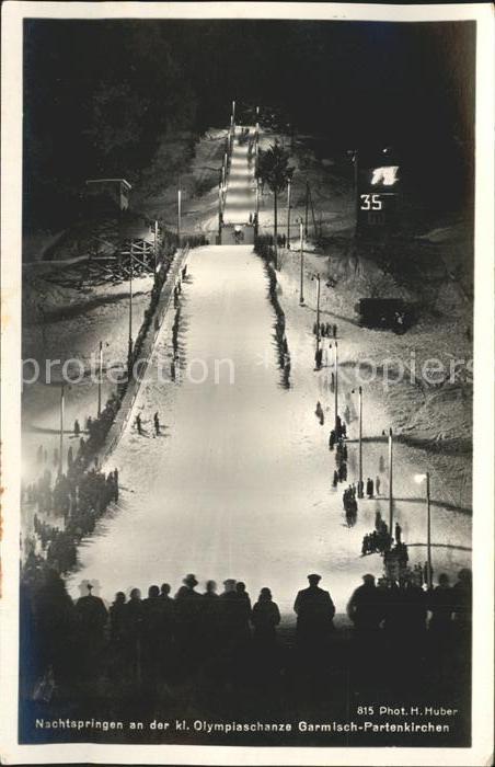 Foto Huber H. Nr. 815 Nachspringen Olympiaschanze Garmisc