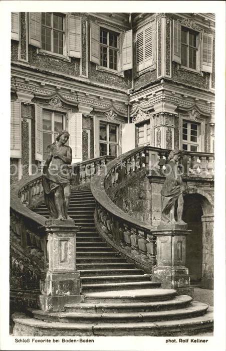 Foto Kellner Rolf Nr. 1876 Schloss Favorite Baden-Baden