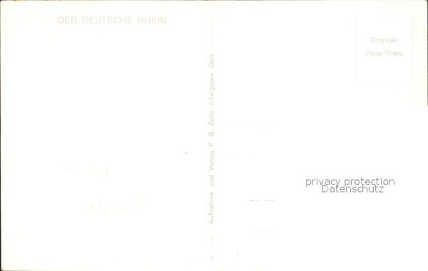 Foto Zeitz F.G. Nr. 1099 Hotel Deutscher Hof Rüdesheim am R – Bild 2