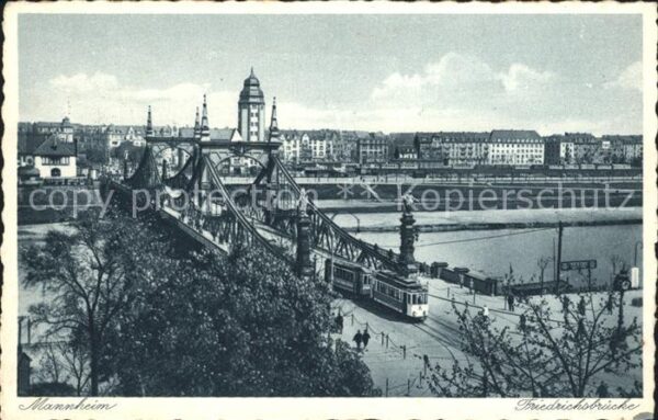 Strassenbahn Mannheim Friedrichsbrücke