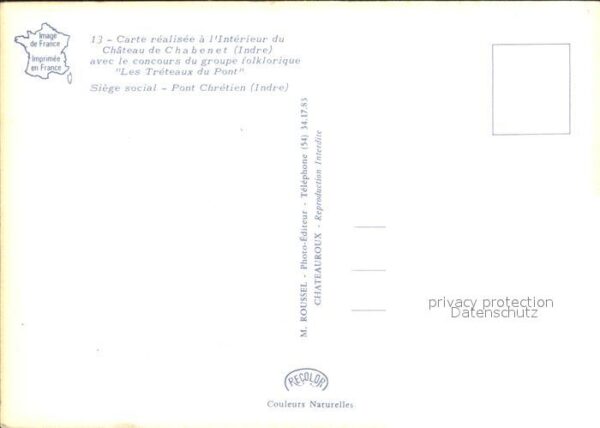 Trachten Frankreich Berry Coiffure de la Mariee Braut – Bild 2
