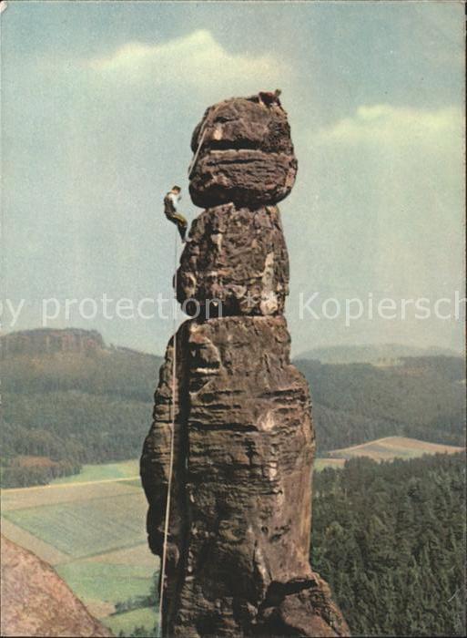 Bergsteigen Klettern Barbarine Pfaffenstein