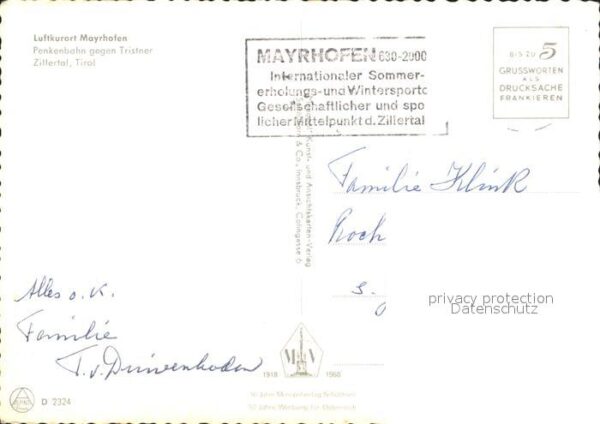 Seilbahn Penkenbahn Mayrhofen Tristner Zillertal – Bild 2