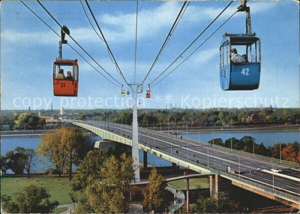 Seilbahn Köln am Rhein Zoobrücke
