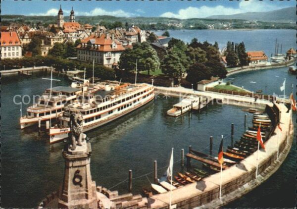 Motorschiffe Lindau am Bodensee Hafenpartie Fliegera