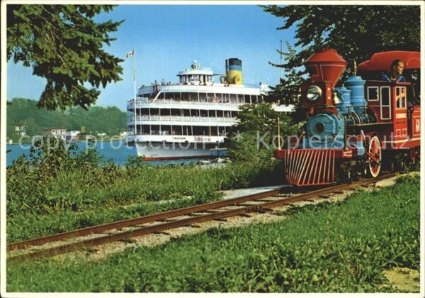 Liliputbahn Lokomotive Motorschiff Boblo Island Can