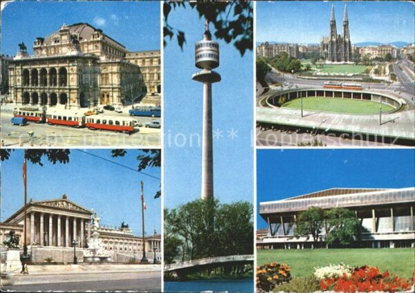 Stadion Strassenbahn Oper Parlament Donauturm S