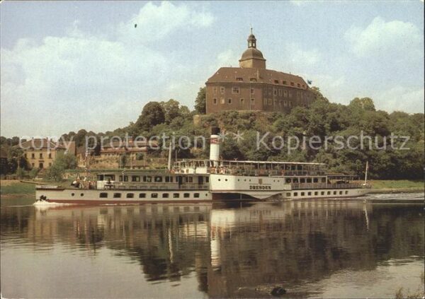 Dampfer Seitenrad Dresden Weisse Flotte