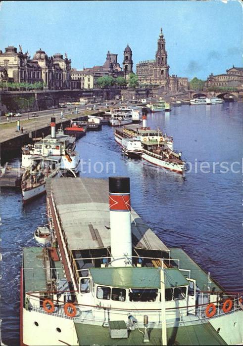 Dampfer Seitenrad Dresden Brühlsche Terrasse
