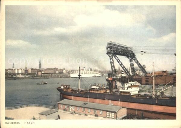 Hafenanlagen Hamburg Schiff