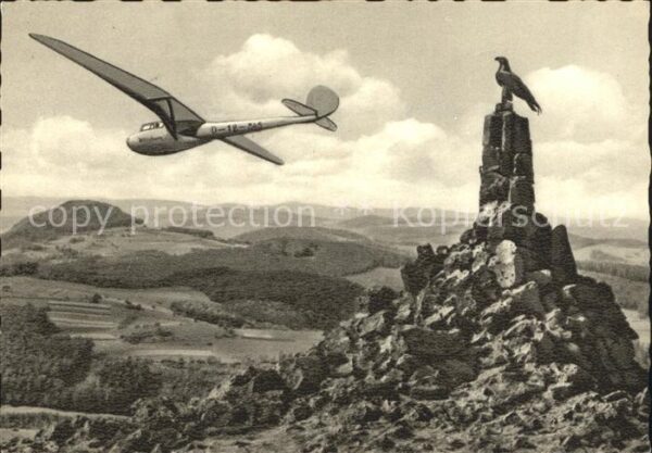 Segelflug Gliding Vol-Voile Vuolo-a-Vela Wasserkuppe Rhön Fliegerdenkmal Milsebu