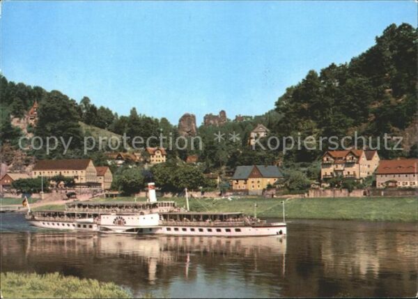 Dampfer Seitenrad Dresden Rathen Talwächter Lokomotive La