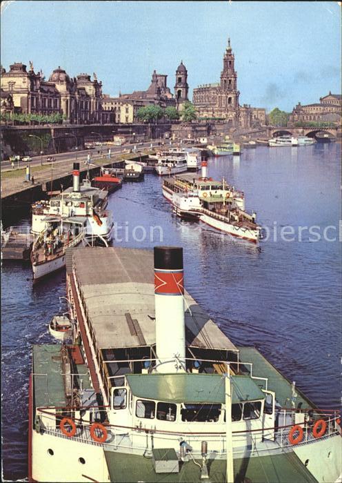 Dampfer Seitenrad Dresden Brühlsche Terrasse