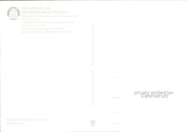 Lokomotive E-Lok Baureihe 244 – Bild 2
