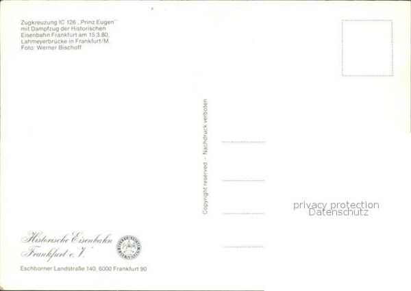 Eisenbahn Zugkreuzung IC 126 Prinz Eugen Lahmeyer – Bild 2