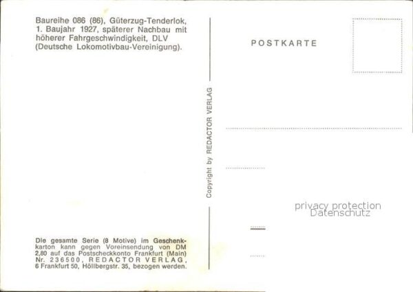 Lokomotive 086-808-3 Güterzug-Tenderlok – Bild 2