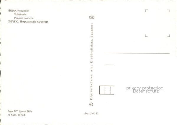 Trachten Ungarn Bujak Nepviselet – Bild 2